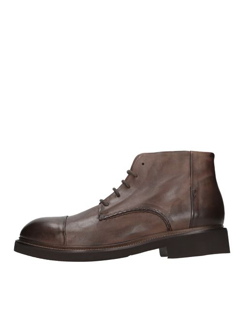 Leather ankle boots model 36526/42 in leather JP/DAVID | 36526/42NERO-TESTA DI MORO